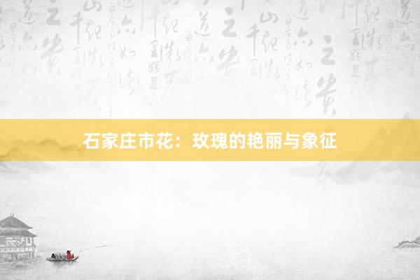 石家庄市花：玫瑰的艳丽与象征
